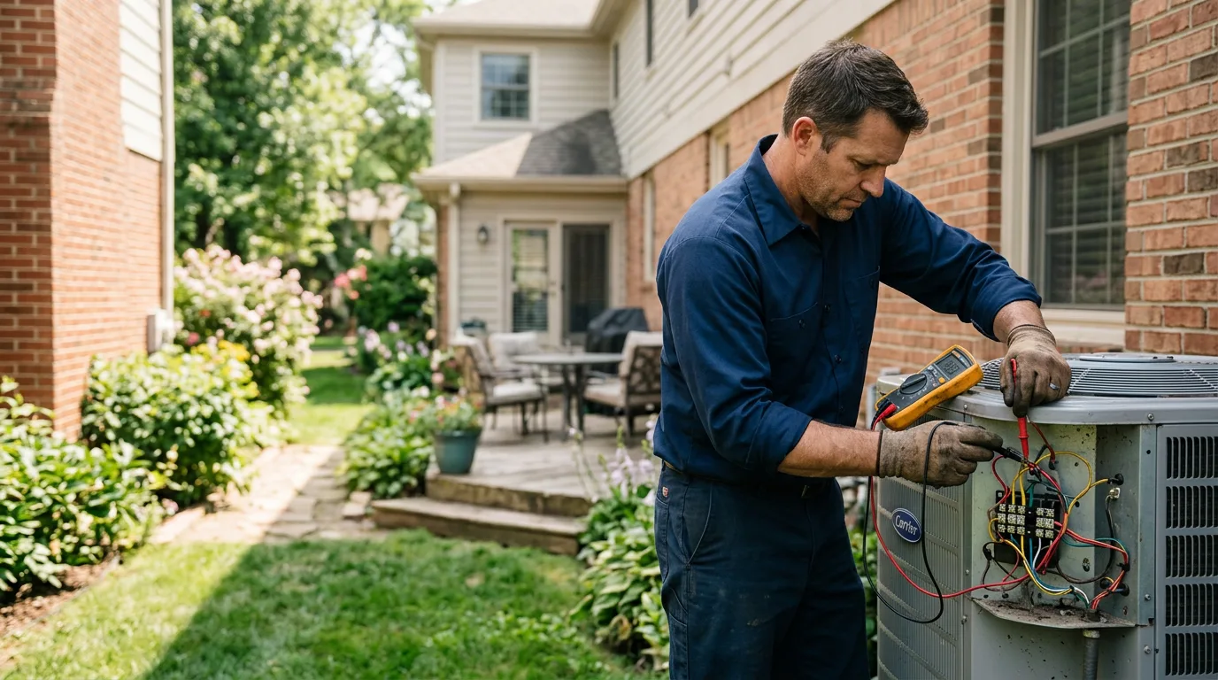 HVAC technician working near Kanawha, IA